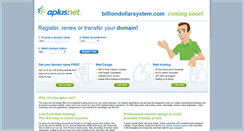 Desktop Screenshot of billiondollarsystem.com